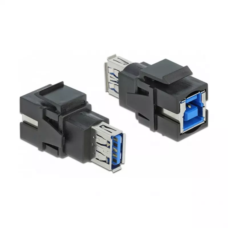 Keystone modulis DeLOCK 86395 Flat Black USB A