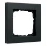 Rėmelis jungikliui Gira E2 Black, besraigtis plastikinis, 1-vietis