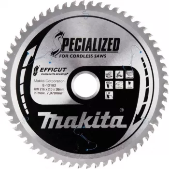 Makita Efficut diskinis pjūklo diskas medienai, metalui, WPC (medžio-plastiko kompozitams)