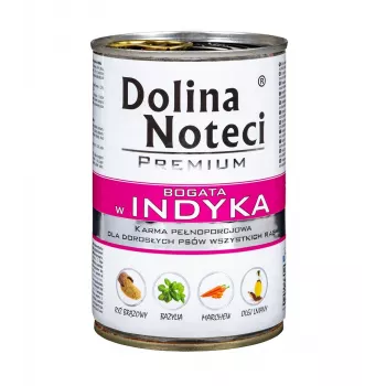 DOLINA NOTECI Premium Rich in turkey - šlapias ėdalas šunims - 400 g