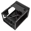 SilverStone SUGO 13 - stalinis kompiuterio korpusas - Mini-DTX - be maitinimo šaltinio (AT/PS/2) - juodas - USB/Garsas (SST-SG13B-Q)