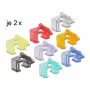 Laikiklis RJ45 kištuko fiksatoriui DeLOCK 86420, įvairių spalvų, 16 vnt.