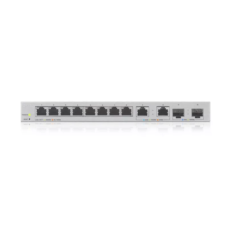 Zyxel XGS1210-12-ZZ0102F valdomas tinklo jungiklis Gigabit Ethernet (10/100/1000) pilka