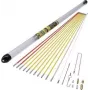 Kabelio traukimo strypai c.k tools MightyRod PRO T5422 12 m komplektas — stiklo pluošto strypų rinkinys kanalams ir vamzdžiams