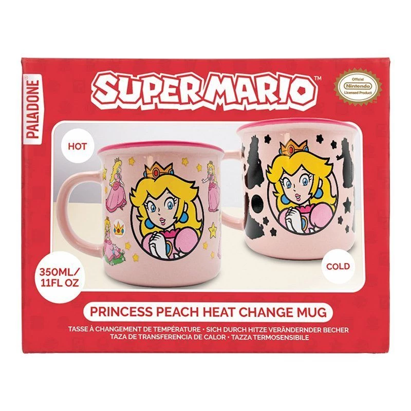 Keraminis terminis puodelis Paladone Super Mario Princess Peach — 300 ml