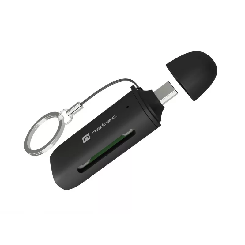 Kortelių skaitytuvas NATEC SCARAB C SD/Micro SD USB 3.2 Gen 1 Juodas (NCZ-2365)
