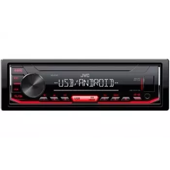 Automobilinis skaitmeninis medijos imtuvas JVC KD-X162, 1 DIN, 200 W, 24 bitų DAC, FLAC/MP3/WAV/WMA, priekyje USB Type-A, 3,5 mm, LCD 2 eilučių, juodas