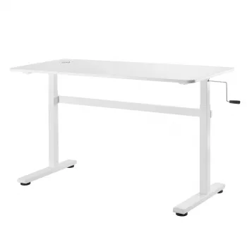 Stalas su rankiniu aukščio reguliavimu Ergo Office ER-401 W, maks. 40 kg, maks. aukštis 117 cm, su stalviršiu darbui stovint ir sėdint