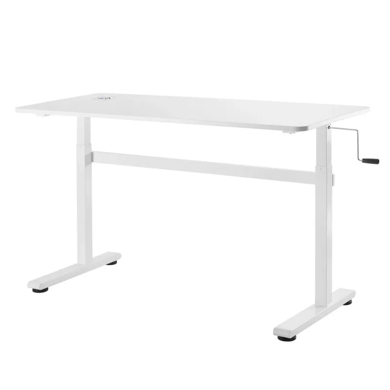 Stalas su rankiniu aukščio reguliavimu Ergo Office ER-401 W, maks. 40 kg, maks. aukštis 117 cm, su stalviršiu darbui stovint ir sėdint