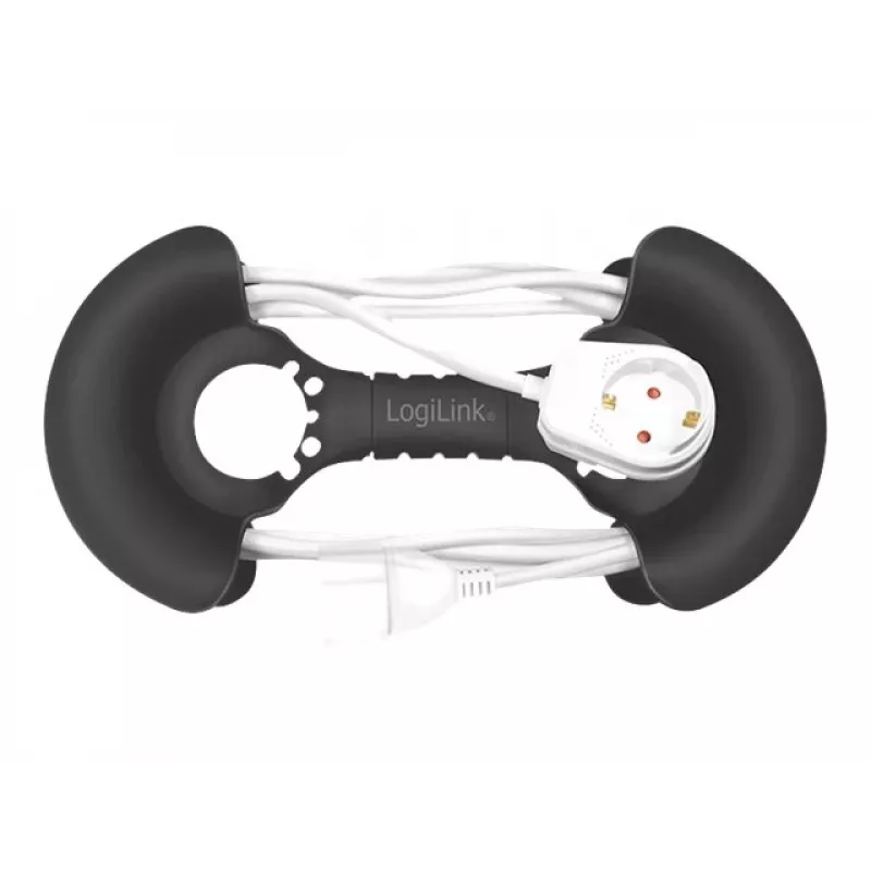 Kabelių organizatorius LogiLink KAB0068 Universal Black, polipropilenas, 1 vnt.