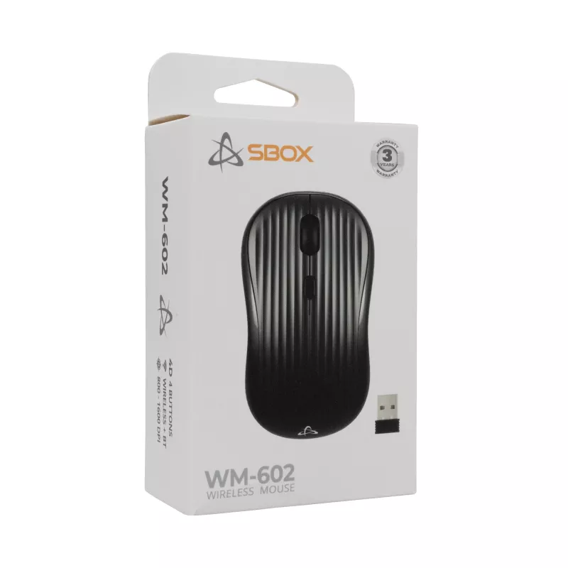 Pelė SBOX WM-602 Black Wireless