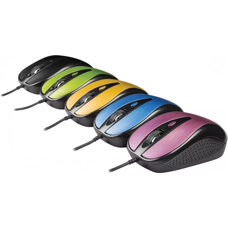Yenkee YMS 1025BE QUITO USB laidinė pelė, optinė, 4 mygtukai, simetriška, mėlyna