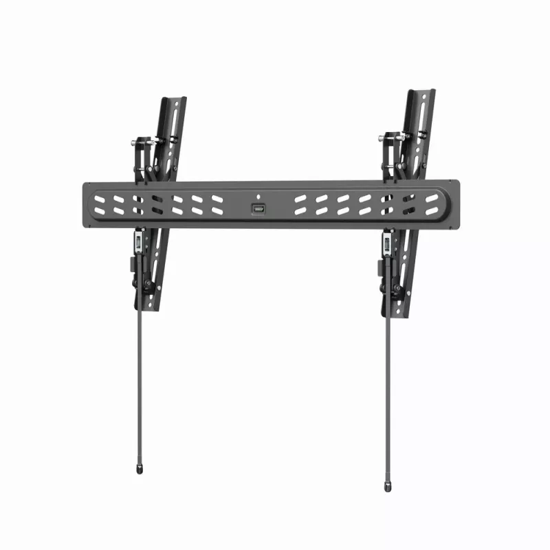 Gembird PRO serijos sieninis TV laikiklis 95 col. (2,41 m) ekranams, pakreipimas 0–12°, maks. apkrova 60 kg, VESA 200×200–800×400, juodas
