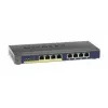 NETGEAR GS108PP nevaldomas gigabitinis Ethernet (10/100/1000) jungiklis su PoE, juodas