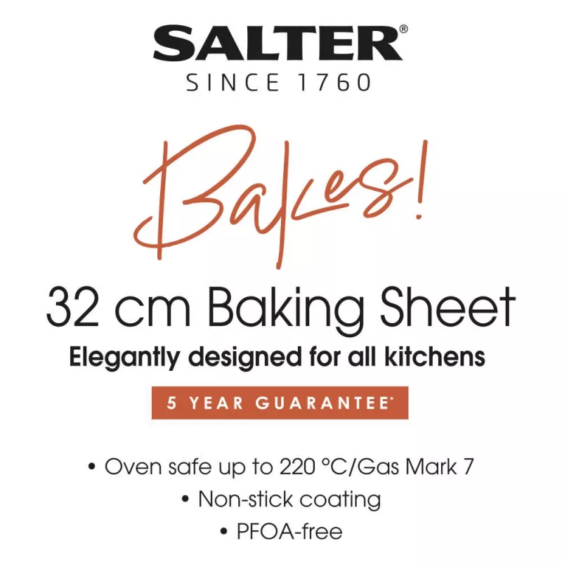 Kepimo skarda Salter BW12560EU7 32 cm nelipni anglinio plieno