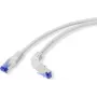 Renkforce RJ45 RJ45 jungiamasis kabelis CAT 6a S/FTP 10.00 m Pilkas 90° žemyn lenktas (RF-4892538)
