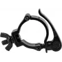 EUROLITE Clamp TPC-10QCB juodas – metalinis tvirtinimo spaustuvas trijoms ir įrangai su saugos kabliu
