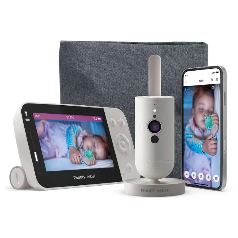 Philips AVENT SCD953/26 vaizdo kūdikio monitorius 400 m Wi-Fi pilka, balta