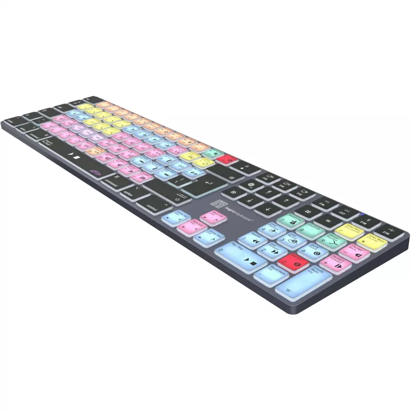 Klaviatūra LogicKeyboard LKB-PT-TM — pilno dydžio (100 %) belaidė Bluetooth QWERTZ vokiška, titano pilka