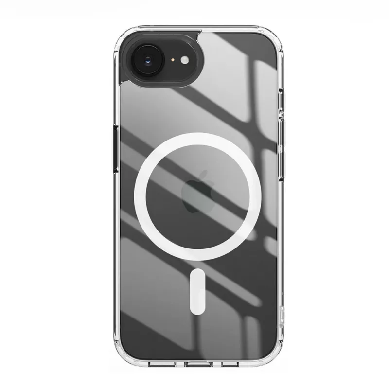 Nevox StyleShell SHOCKFlex dėklas, skirtas iPhone 16e/17e, suderinamas su MagSafe, permatomas