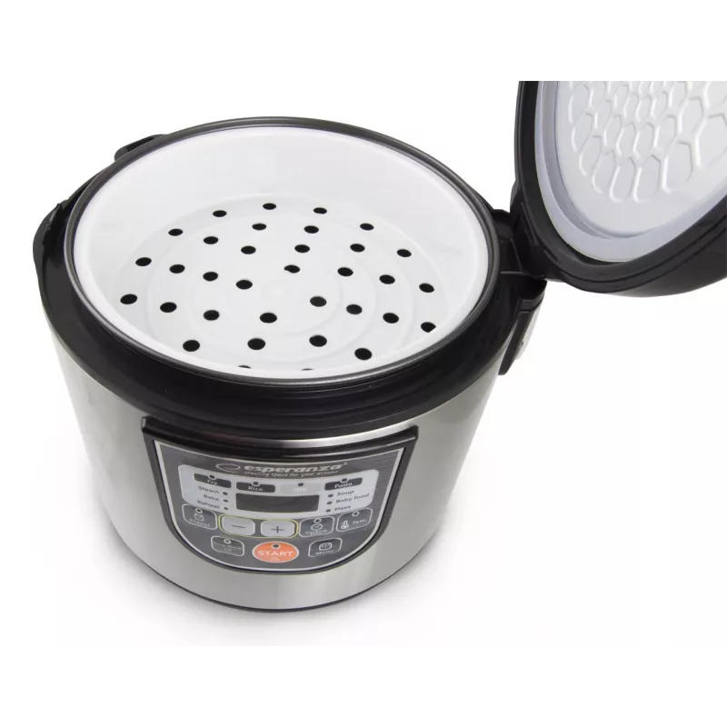 Multivirduvas ESPERANZA EKG011, 5 L, 860 W, juodas/nerūdijantis plienas
