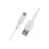 USB laidas Belkin CAB001BT2MWH 2 m USB A į USB C baltas