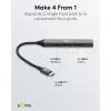 Goobay Slim 4 prievadų USB šakotuvas, USB-C™ į USB-A, USB 3.2 (74457)