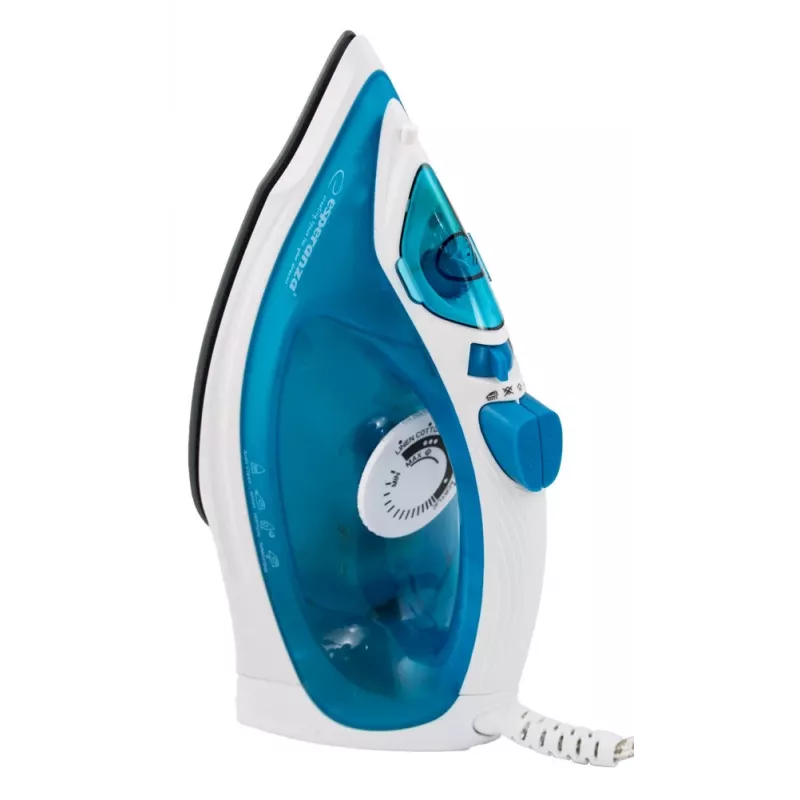 Garintuvas ESPERANZA EHI002 — 2200 W, keraminis padas, vertikalus garas, 0,815 kg, baltas/mėlynas