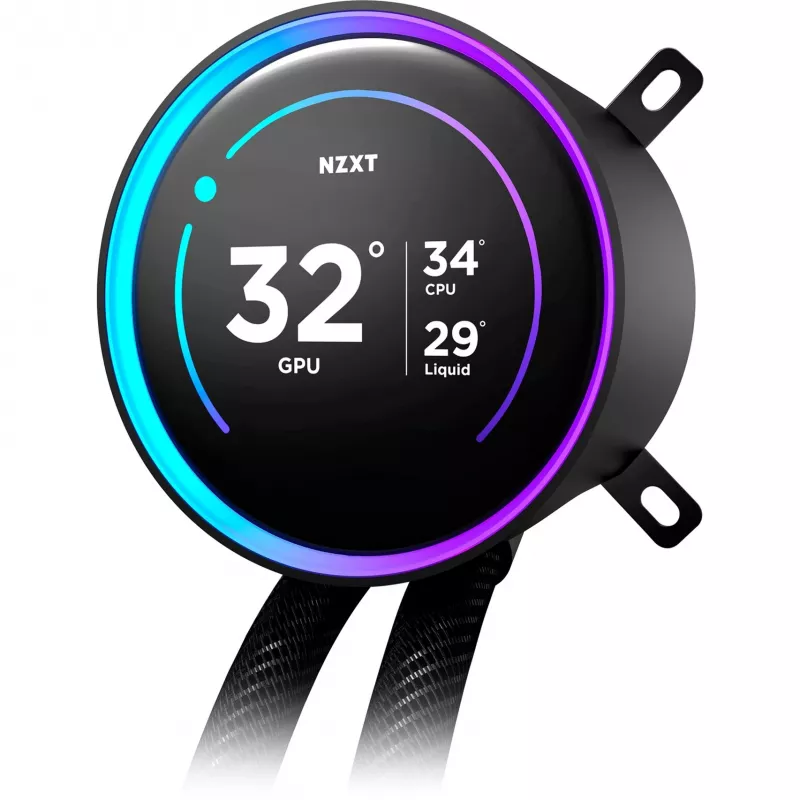 NZXT Kraken Elite 360 RGB procesoriaus vandens aušintuvas 360 mm juodas