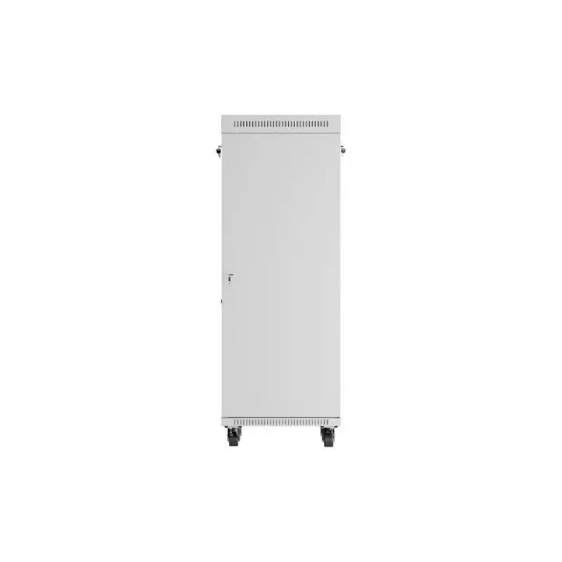 LANBERG 19 colių 32U stovimas serverio spintos stovas 600×600 mm pilkas su perforuotomis durelėmis ir LCD (Flat Pack)