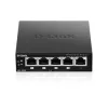 D-Link DGS-1005P/E nevaldomas tinklo jungiklis Gigabit Ethernet (10/100/1000) su PoE, juodas