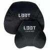 L33T Gaming 160382 Prabangus žaidimų kėdės pagalvių rinkinys, atminties putos, aksomas, itin minkštas, juodas