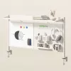 Stalo pertvara ergo office ER-301 W — 1116 mm pločio plieninis ekranas su magnetine lenta, balta, maks. apkrova 10 kg