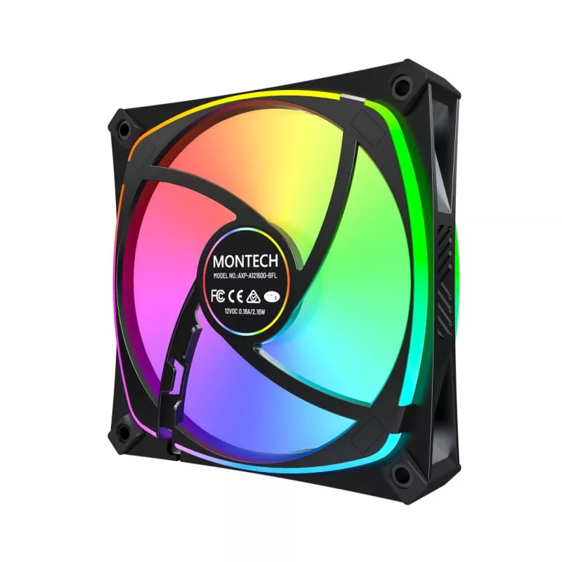 MONTECH AX120 PRO BLACK 120mm ARGB korpuso ventiliatorius