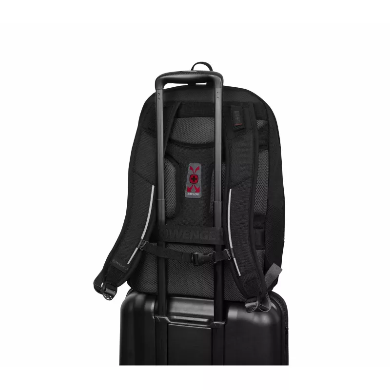 Wenger Carbon Pro verslo kuprinė su 15,6 col. nešiojamojo kompiuterio kišene ir planšetės kišene, juoda (653129)