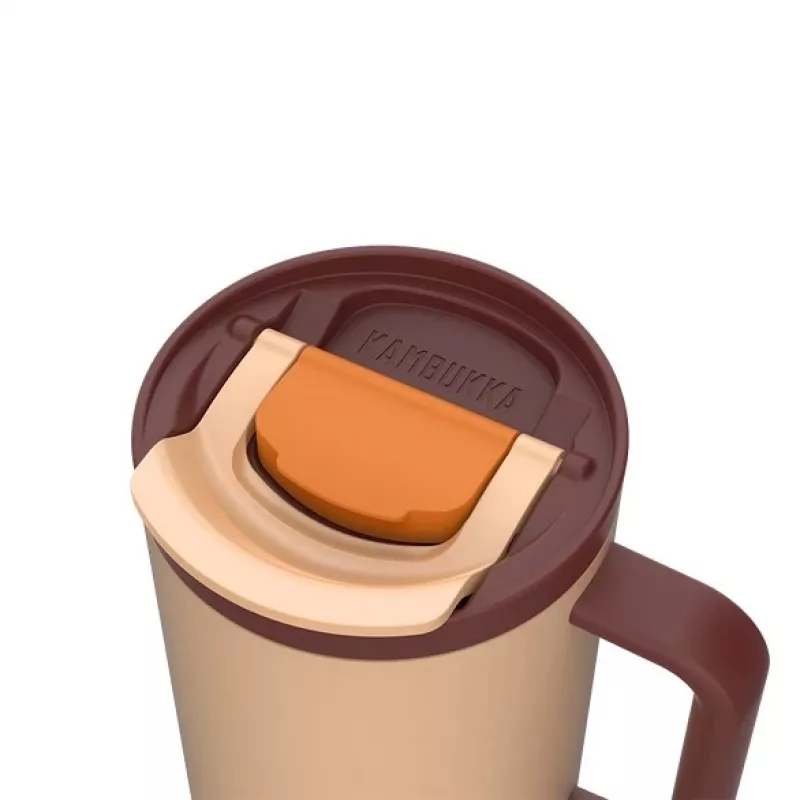 Termopuodis su teleskopiniu šiaudeliu Kambukka Rio Tumbler 950 ml Almond Dream
