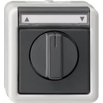 GIRA 015430 Elektros jungiklis juodai pilkas (015430)
