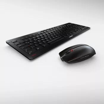 CHERRY Stream Desktop Recharge belaidis klaviatūros ir pelės rinkinys, RF, juodas