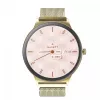 Išmanusis laikrodis Garett Verona 2 Gold Mesh su Bluetooth ir širdies ritmo matuokliu