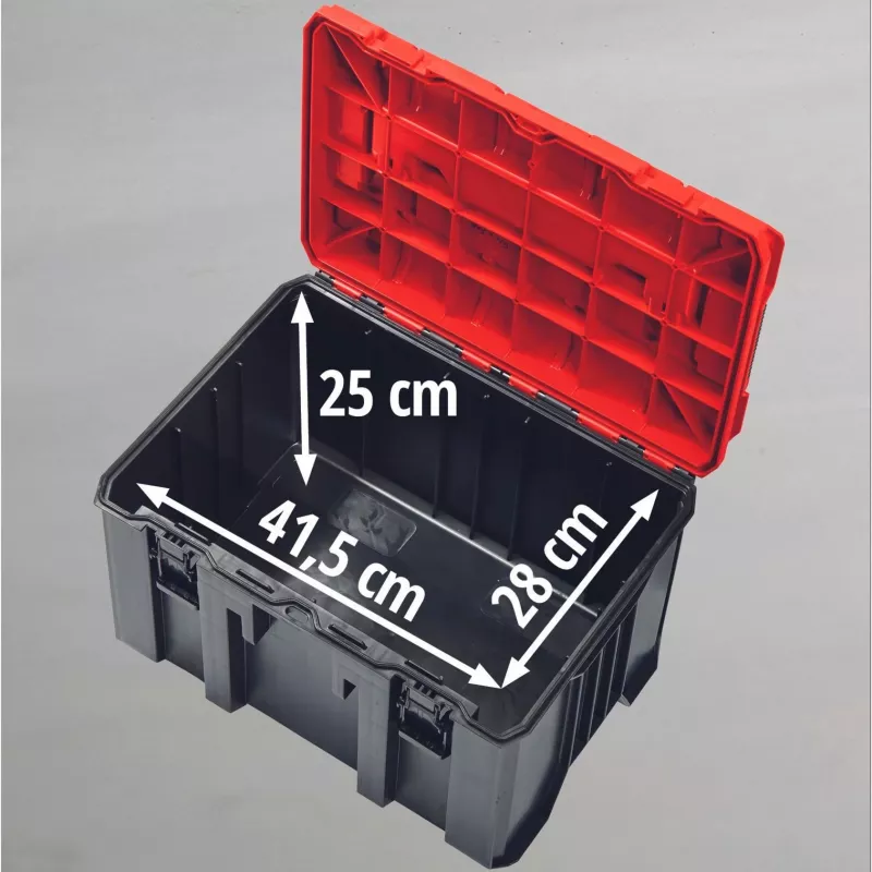 Kietasis dėklas Einhell E-Case M juodas/raudonas 2.85 kg