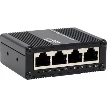 Pramoninis 5 prievadų Gigabit jungiklis Exsys EX-62021 su USB-C maitinimo įvadu, nevaldomas