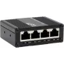 Pramoninis 5 prievadų Gigabit jungiklis Exsys EX-62021 su USB-C maitinimo įvadu, nevaldomas