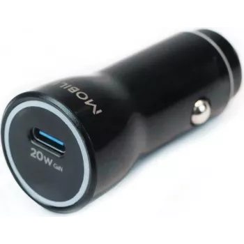 Mobilis Energia 20W automobilinis USB-C įkroviklis su minkštu dėklu (020016)