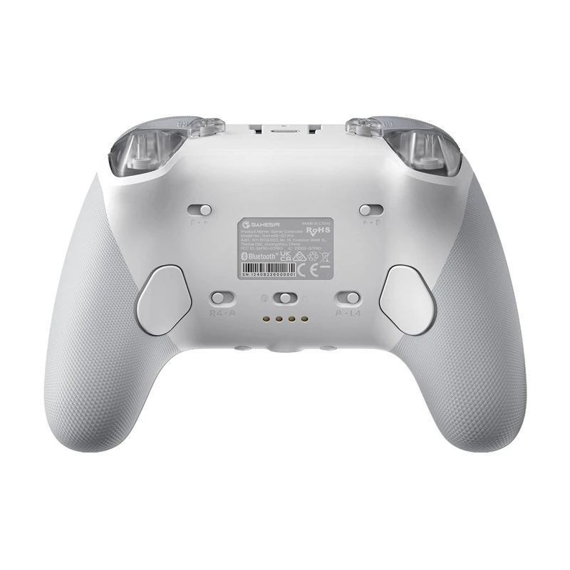 Žaidimų pultas GameSir G7 PRO Mech White – laidinis/belaidis, ergonomiškas išdėstymas