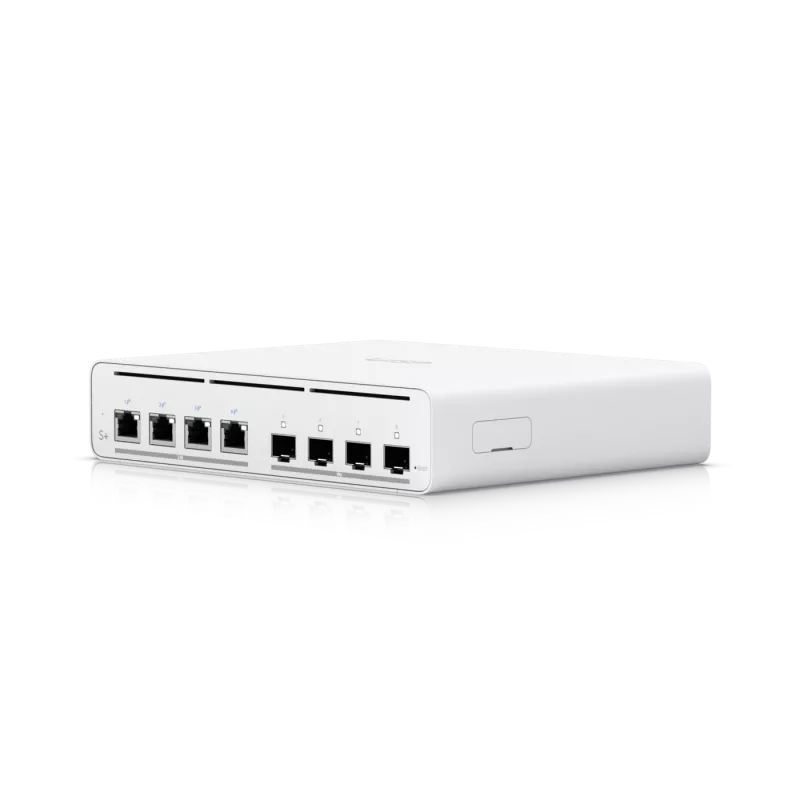 UniFi UISP Switch Plus – valdomas jungiklis, 4 x 2,5GBase-T + 4 x 10Gb Ethernet SFP+