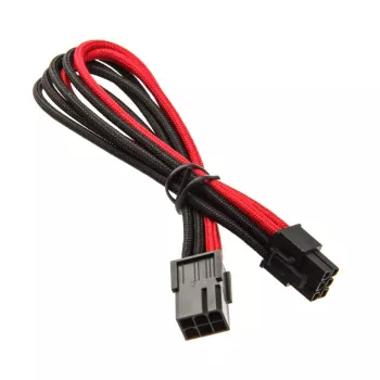 SilverStone 6-Pin-PCIe į 6-Pin-PCIe laidas 250mm - juoda/raudona