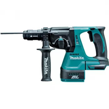 Perforatorius Makita DHR243Z — 18 V akumuliatorinis, SDS, 2 J smūgio energija, 3,4 kg, 950 aps./min., 4700 smūgių/min.