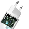 Baseus CCGAN2L-B02 Įkroviklis AC Greitasis Įkrovimas 20V 1xUSB 1xType-C Baltas