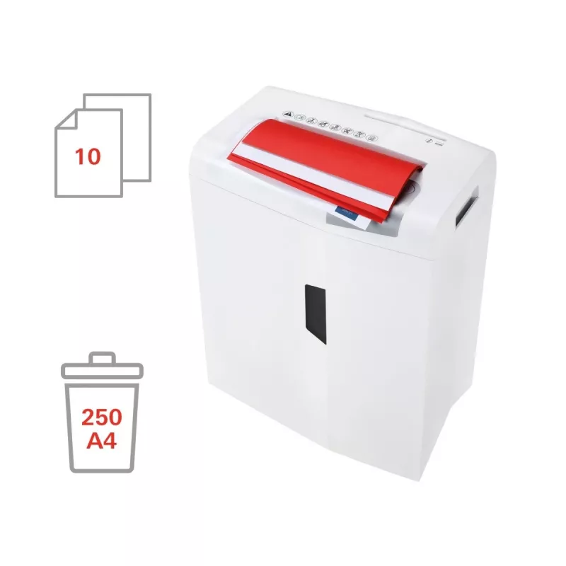 HSM shredstar X10 dokumentų smulkintuvas, 4,5 x 30 mm + atskira CD pjovimo sistema