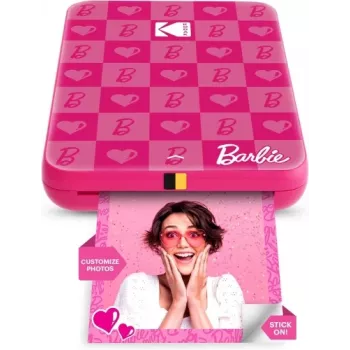 Barbie x Kodak STEP Slim belaidis momentinis nuotraukų spausdintuvas, ZINK 2x3'', 1ppm, Bluetooth, rožinis